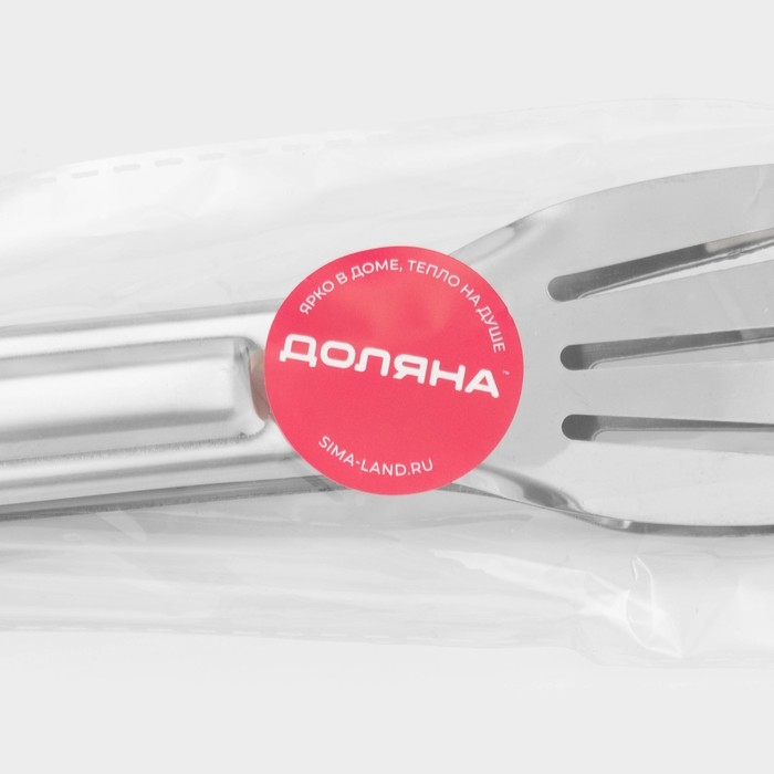Щипцы кухонные Доляна «Яркость», 201 сталь, 28,5×4,5 см, цвет красный Щипцы кухонные Доляна «Яркость», 201 сталь, 28,5×4,5 см, цвет красный