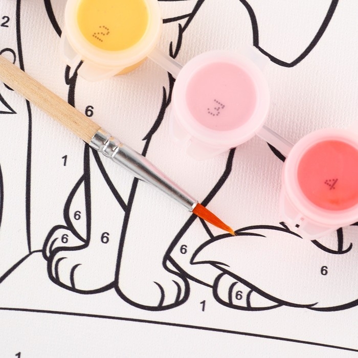 Картина по номерам для детей "Кошечка Мари" 21х15 см, Коты Аристократы