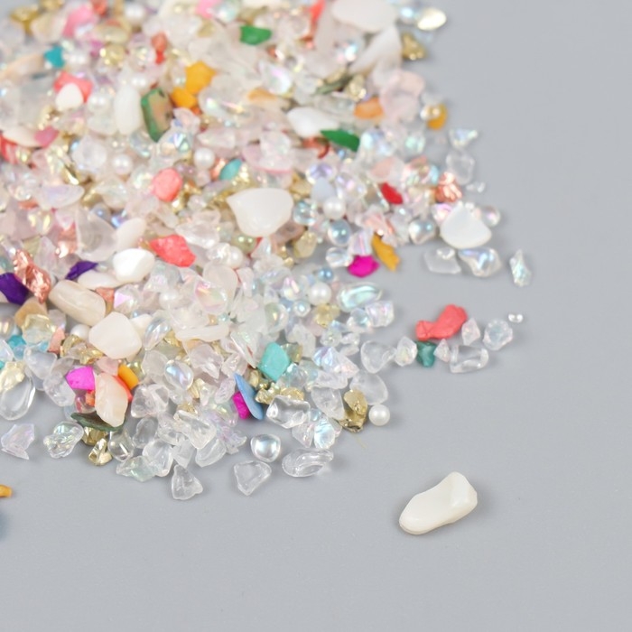 Декор для творчества в баночке Декор для творчества в баночке "Природный камень с перламутром - нежность" 20 гр 5х2,2х2,2 см 9369