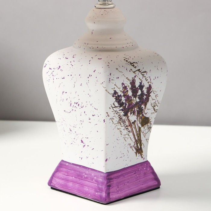 Лампа настольная керамика "Лаванда" Е14 25W 220В 37,5х25х25 см RISALUX