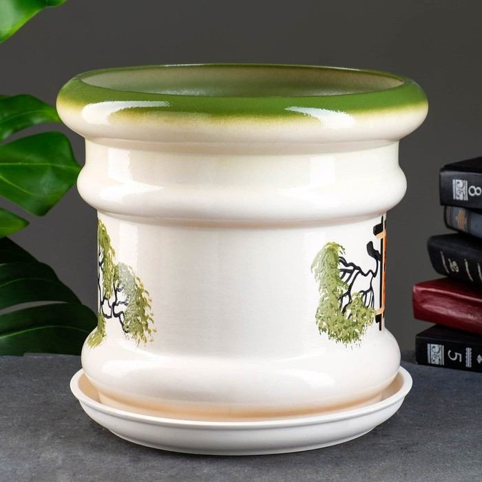 Горшок цветочный Горшок цветочный "Лиана 1" Иероглиф 10л