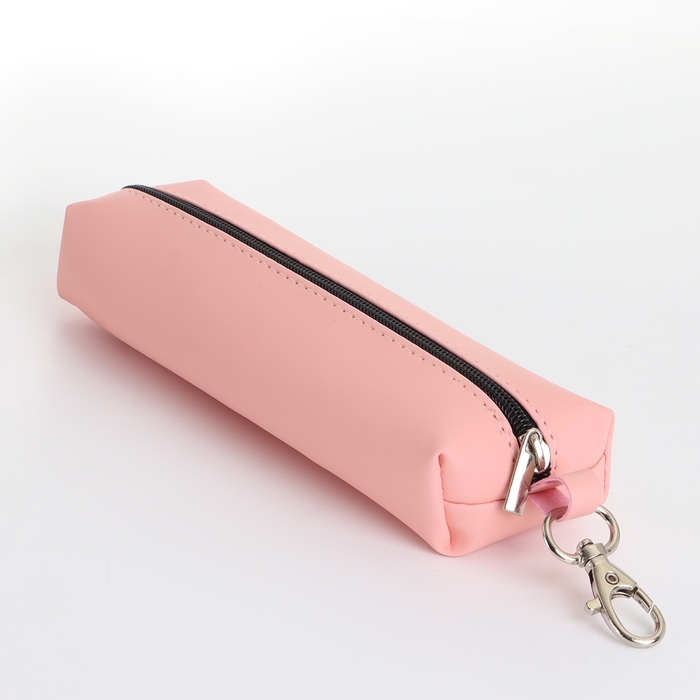 Ключница на молнии, длина 16 см, кольцо, карабин, цвет розовый Ключница на молнии, длина 16 см, кольцо, карабин, цвет розовый