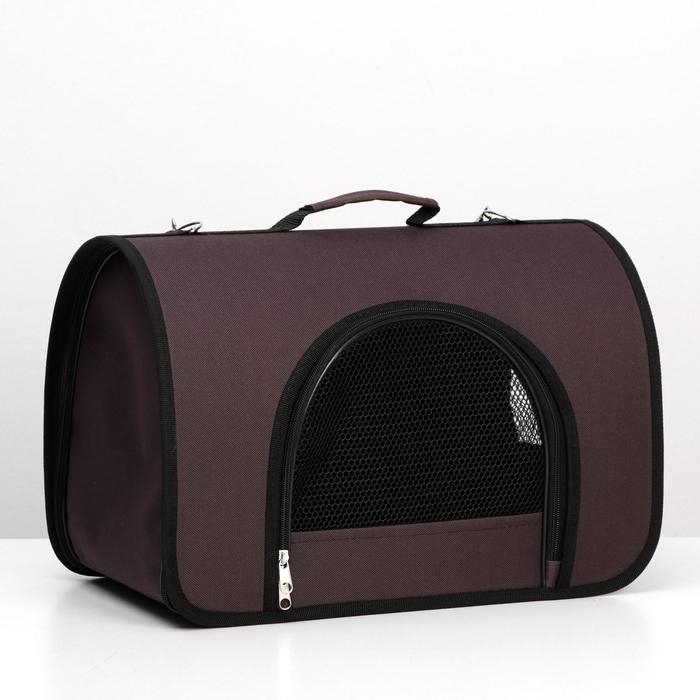 Сумка - переноска для животных, 2 входа, 40 х 25 х 28 см, коричневая Сумка - переноска для животных, 2 входа, 40 х 25 х 28 см, коричневая