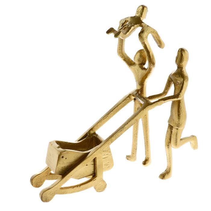 Сувенир  Сувенир "Счастливые родители" алюминий 22,2х8,9х25,4 см (латунное покрытие)