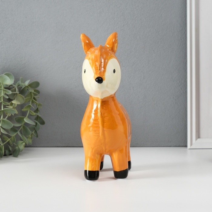 Копилка керамика  Копилка керамика "Оленёнок-шарик" 6,9х16,9х20,5 см