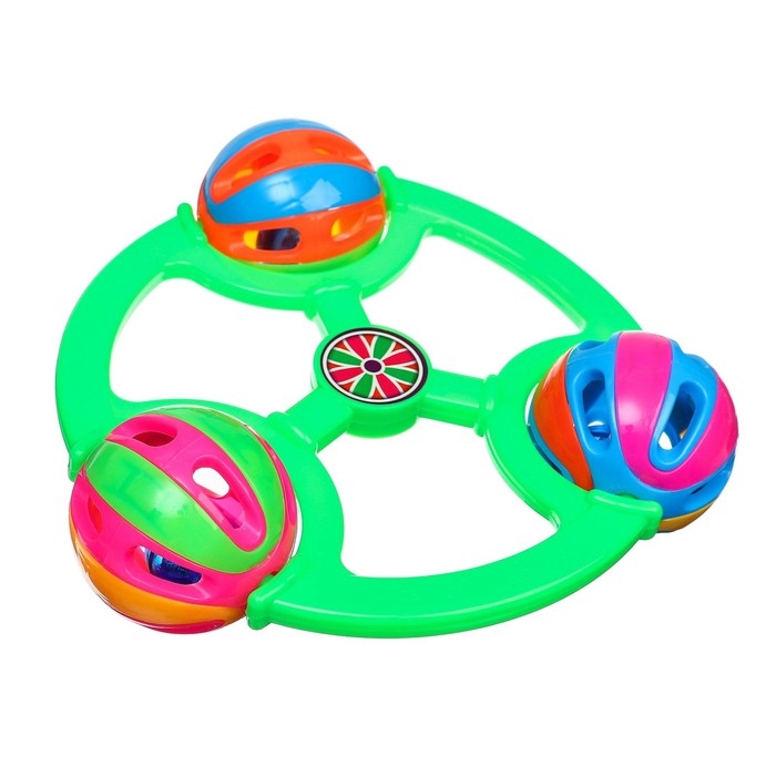 Погремушка «Яркие шары», цвет МИКС, Крошка Я Погремушка «Яркие шары», цвет МИКС, Крошка Я