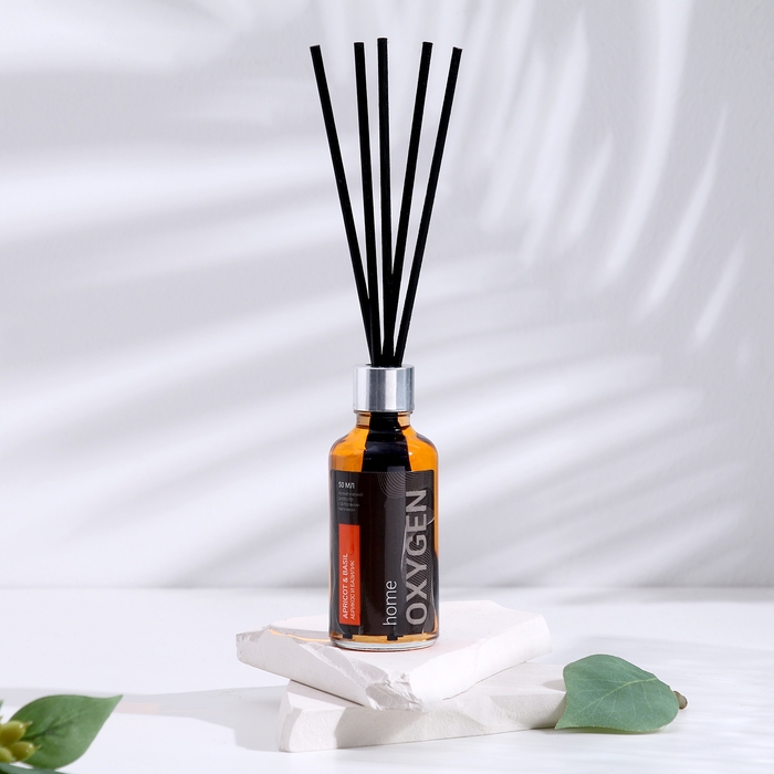 Диффузор ароматический OXYGEN HOME Диффузор ароматический OXYGEN HOME "Apricot and basil", 50 мл, абрикос с базиликом
