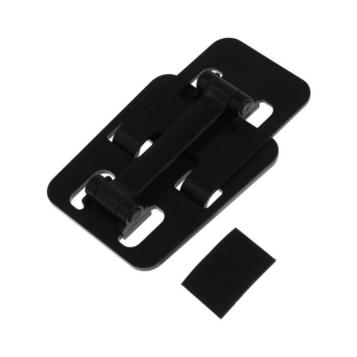 Подставка для телефона Luazon, складная, регулируемая, резиновые вставки, чёрная Подставка для телефона Luazon, складная, регулируемая, резиновые вставки, чёрная