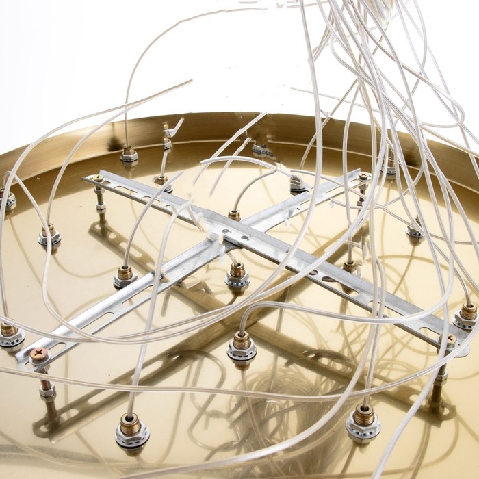 Светильник-каскад Светильник-каскад "Беллис" 20хLED 60Вт 3000K золото 50х50х250см BayerLux