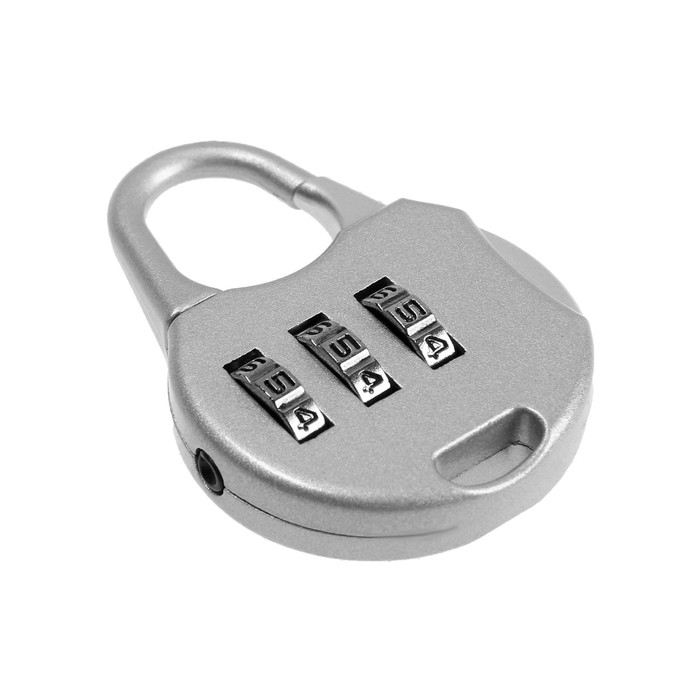 Замок навесной кодовый ТУНДРА ZK006, серый Замок навесной кодовый ТУНДРА ZK006, серый