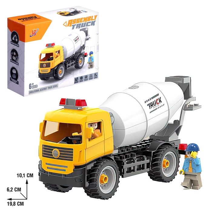 Конструктор винтовой «Бетономешалка», 67 деталей Конструктор винтовой «Бетономешалка», 67 деталей