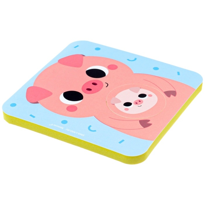 Мягкий пазл для малышей &laquo;Кто чей малыш?&raquo;, 8 пазлов, Крошка Я