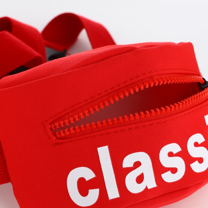 Сумка детская поясная на молнии, цвет красный Сумка детская поясная на молнии, цвет красный