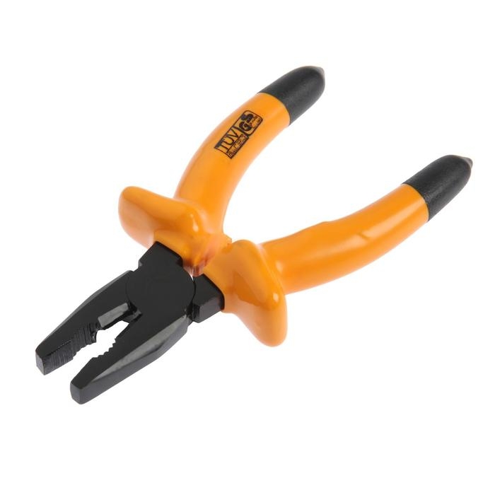 Плоскогубцы диэлектрические ТУНДРА, изолирующие рукоятки из резины до 1000 В, 160 мм Плоскогубцы диэлектрические ТУНДРА, изолирующие рукоятки из резины до 1000 В, 160 мм