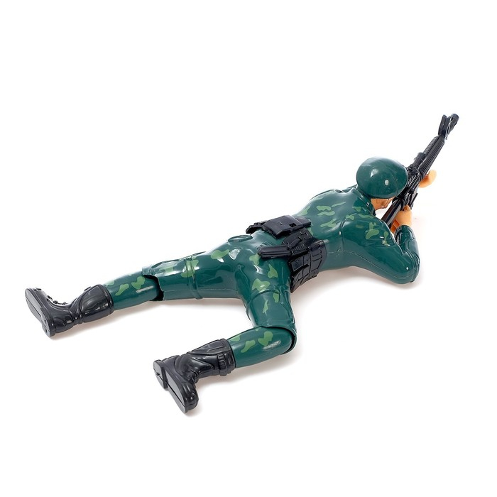 Фигурка солдатика «Пехотинец», ползает, световые и звуковые эффекты, МИКС Фигурка солдатика «Пехотинец», ползает, световые и звуковые эффекты, МИКС