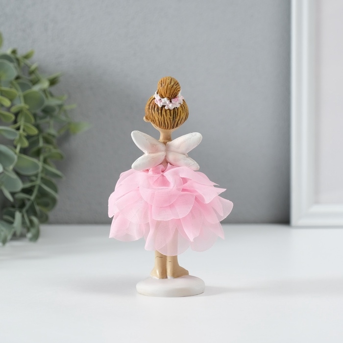 Сувенир полистоун  Сувенир полистоун "Девочка фея в цветочном платье с букетом" МИКС 8х8х13,5 см