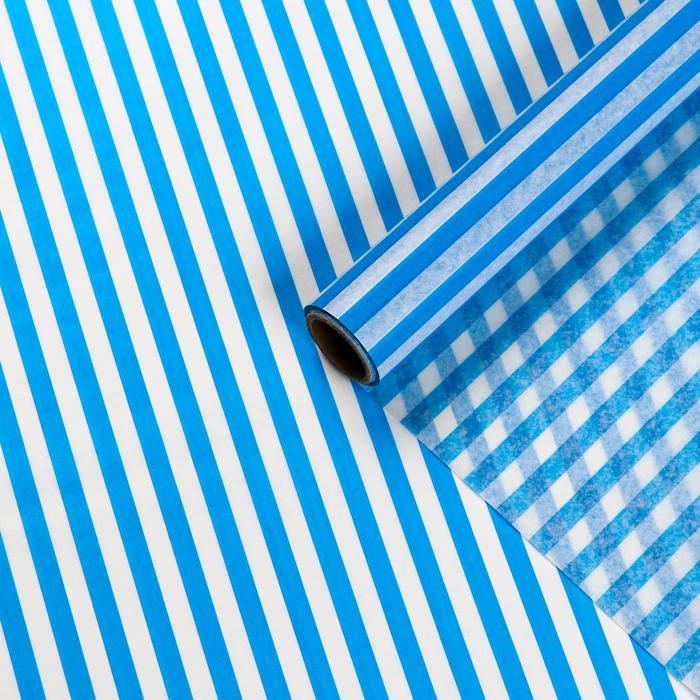 Бумага силиконизированная «Полоски», голубые, для выпечки, 0,38 х 5 м Бумага силиконизированная «Полоски», голубые, для выпечки, 0,38 х 5 м