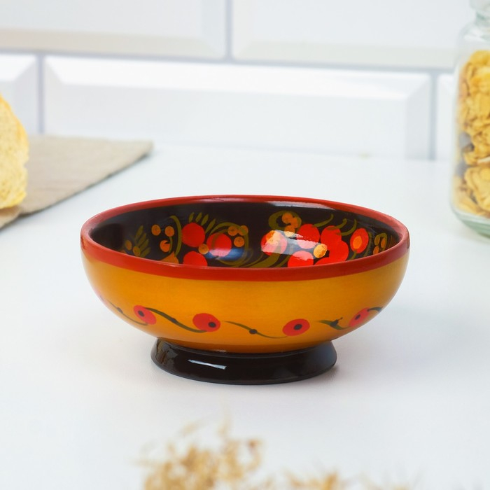 Розетка, 10×4 см, хохлома Розетка, 10×4 см, хохлома