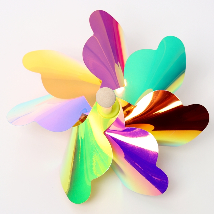 Ветерок &laquo;Цветочек&raquo; на деревянной палочке