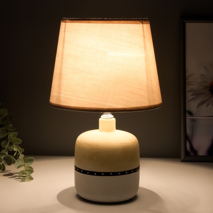 Светильник Светильник "Олетта" 1хЕ14 40Вт бело-серый 20х20х32 см RISALUX