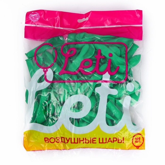 Шар латексный 5 Шар латексный 5", пастель, набор 100 шт.,водные бомбочки, цвет зелёный