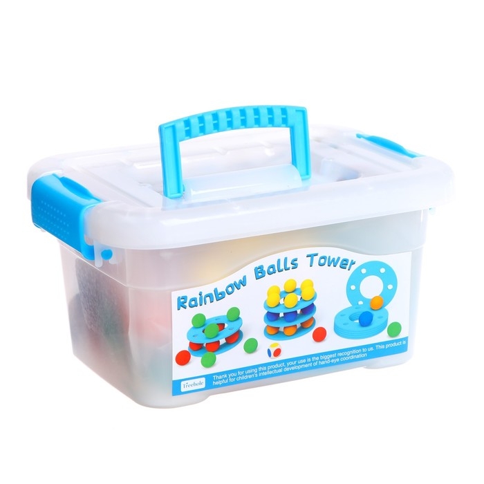 Детский развивающий набор «Построй башню», 15 × 20,5 × 10,5 см Детский развивающий набор «Построй башню», 15 × 20,5 × 10,5 см