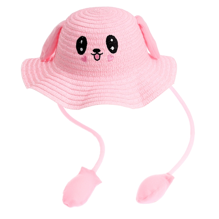 Панама Панама "Милый зайка", уши поднимаются р-р 52-54 цвет розовый