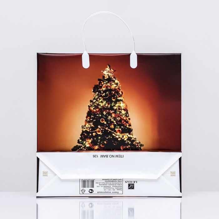 Новый год. Пакет  Новый год. Пакет "Ёлка", мягкий пластик, 30х30 120 мкм.