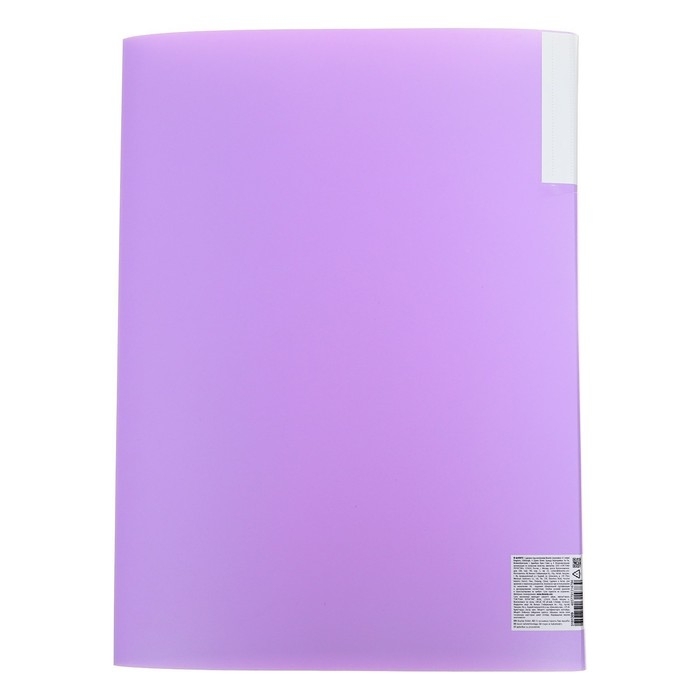 Папка 40 вкладышей А3 500 мкм deVENTE Pastel фактура Папка 40 вкладышей А3 500 мкм deVENTE Pastel фактура "песок", клапан, сиреневая