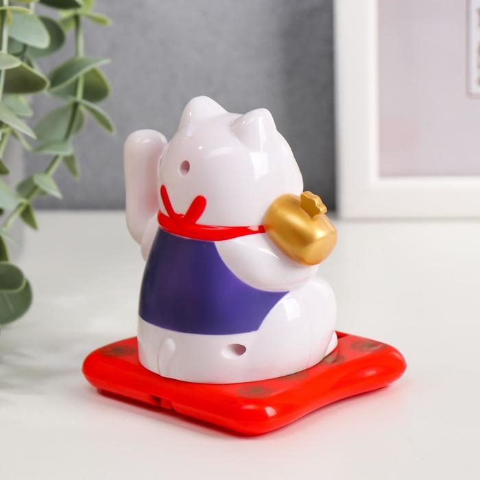 Маятник пластик от солнечной батареи Маятник пластик от солнечной батареи "Кот Манэки-нэко в жилетке" МИКС 9х7,5х7 см