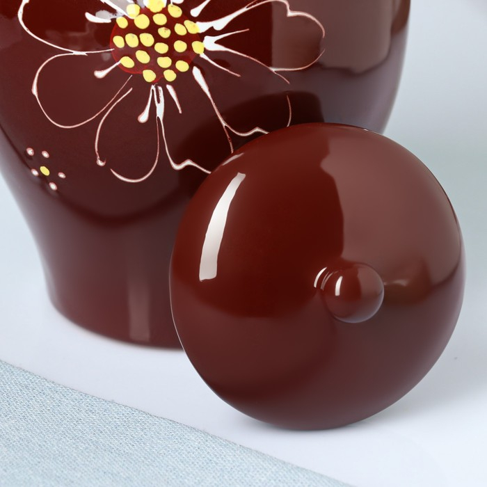 Кувшин  Кувшин "Дачный" 1,4л / 22,5х13,5см, ромашка коричневая