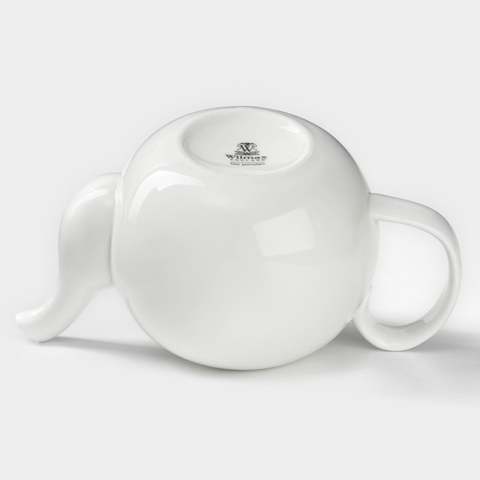 Чайник фарфоровый заварочный Wilmax Olivia «Классика», 1,1 л, цвет белый Чайник фарфоровый заварочный Wilmax Olivia «Классика», 1,1 л, цвет белый
