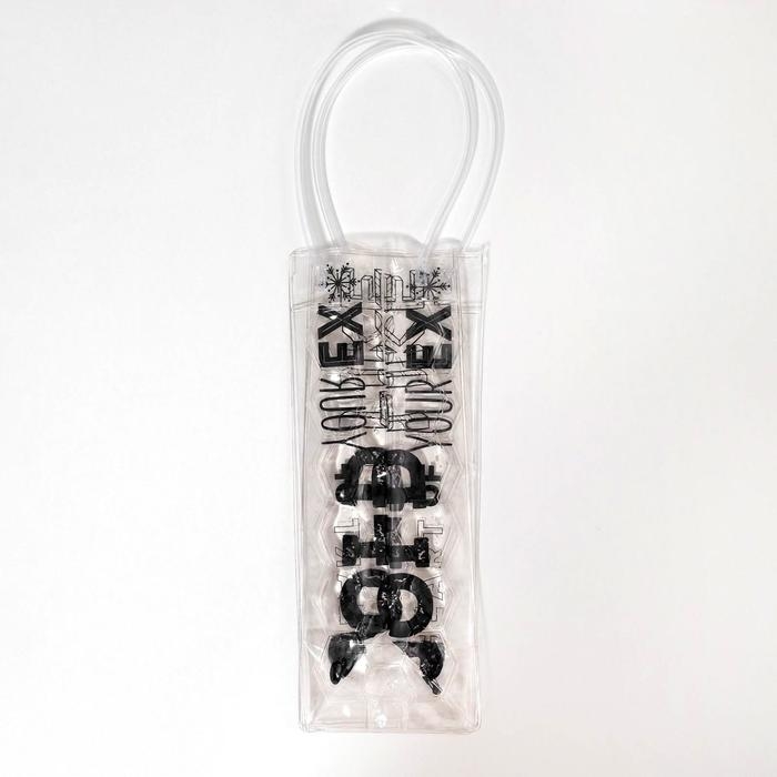 Пакет подарочный из пластика под бутылку, упаковка, «Cold heart», 11 х 36 х 11 см Пакет подарочный из пластика под бутылку, упаковка, «Cold heart», 11 х 36 х 11 см