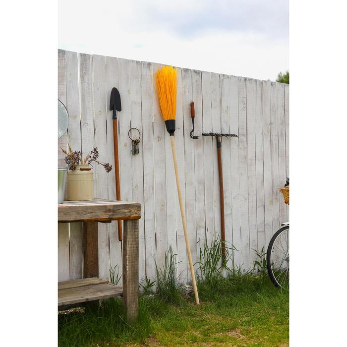 Метла полипропиленовая, с черенком «Дорогая», 5 колец, цвет МИКС Метла полипропиленовая, с черенком «Дорогая», 5 колец, цвет МИКС