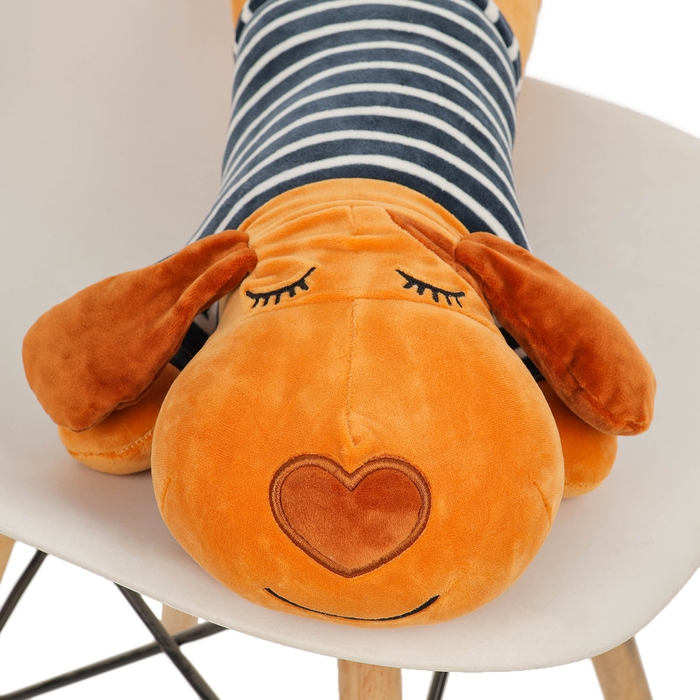 Мягкая игрушка-подушка «Собака полосатик», 60 см