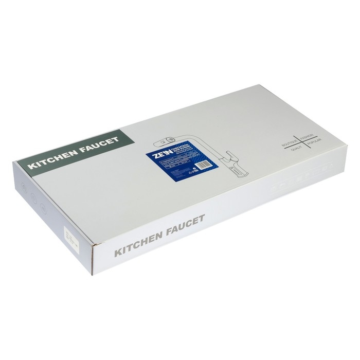 Смеситель для кухни ZEIN Z3784, однорычажный, вытяжной излив, аэратор 2 режима, хром Смеситель для кухни ZEIN Z3784, однорычажный, вытяжной излив, аэратор 2 режима, хром