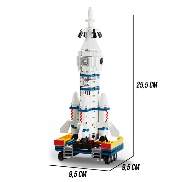 Конструктор «Космос. Передвижная ракета», 249 деталей Конструктор «Космос. Передвижная ракета», 249 деталей