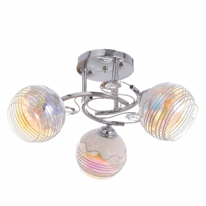 Люстра Люстра "Бренда" 3х40Вт Е27 хром МОДЕЛЬ: 2800084