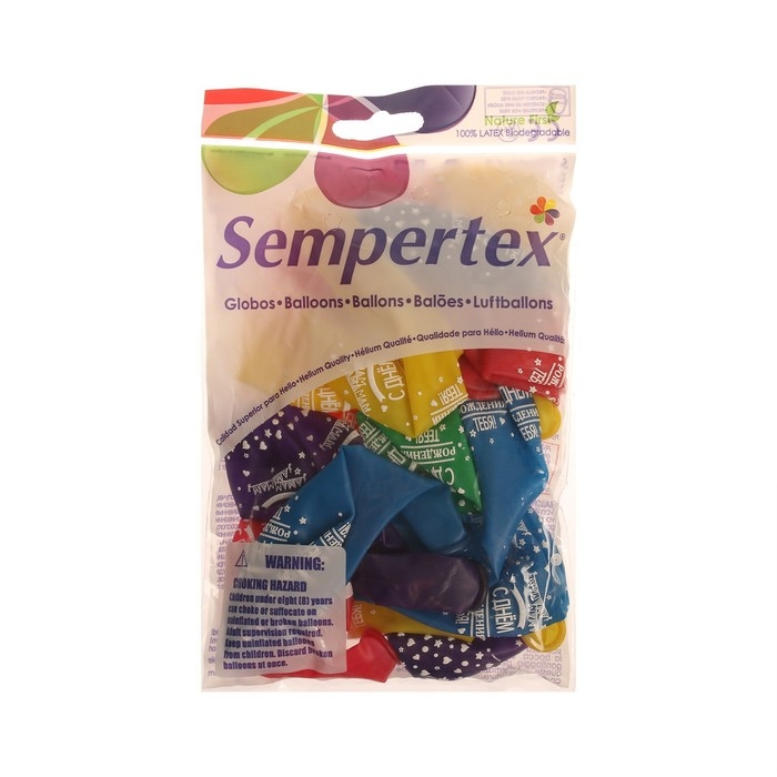 Воздушный шар латексный 12 Воздушный шар латексный 12" «От всей души», прозрачный, 15 шт., МИКС