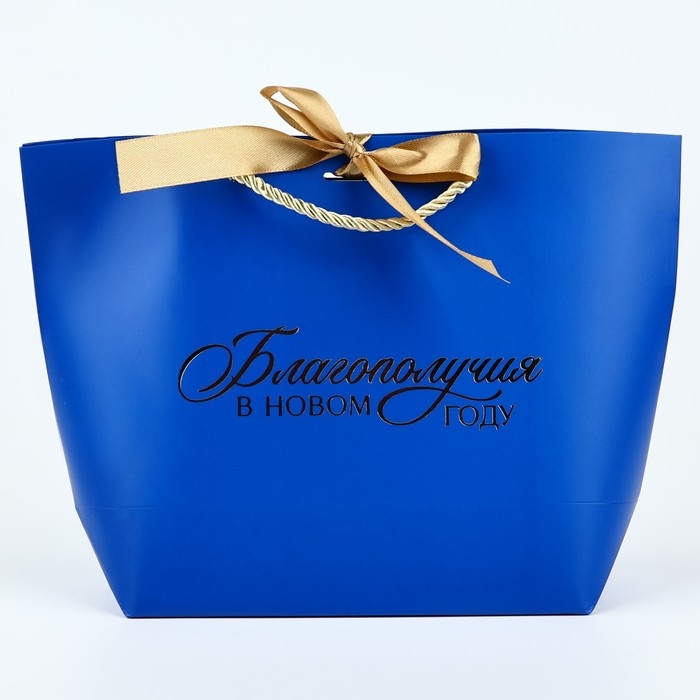 Пакет подарочный новогодний «Благополучия в Новом году», 19 х 20 х 9 см, Новый год Пакет подарочный новогодний «Благополучия в Новом году», 19 х 20 х 9 см, Новый год