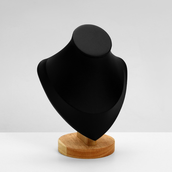 Бюст для украшений &laquo;Треугольная форма&raquo;, 15&times;9&times;20 см, h=20, цвет чёрный