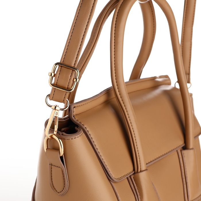 Сумка женская на молнии, цвет бежевый Сумка женская на молнии, цвет бежевый