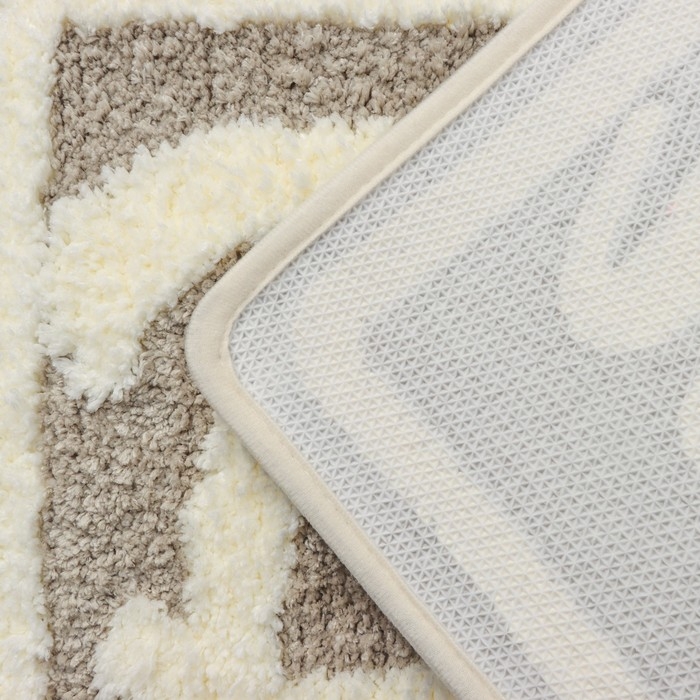 Коврик для ванной и туалета SAVANNA «Bath», 40×60 см, цвет бежевый Коврик для ванной и туалета SAVANNA «Bath», 40×60 см, цвет бежевый