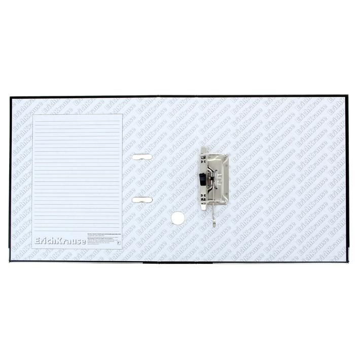 Папка-регистратор А4, 70 мм, ErichKrause Standard, бумвинил, с этикеткой на корешке, нижний металлический кант, чёрная Папка-регистратор А4, 70 мм, ErichKrause Standard, бумвинил, с этикеткой на корешке, нижний металлический кант, чёрная