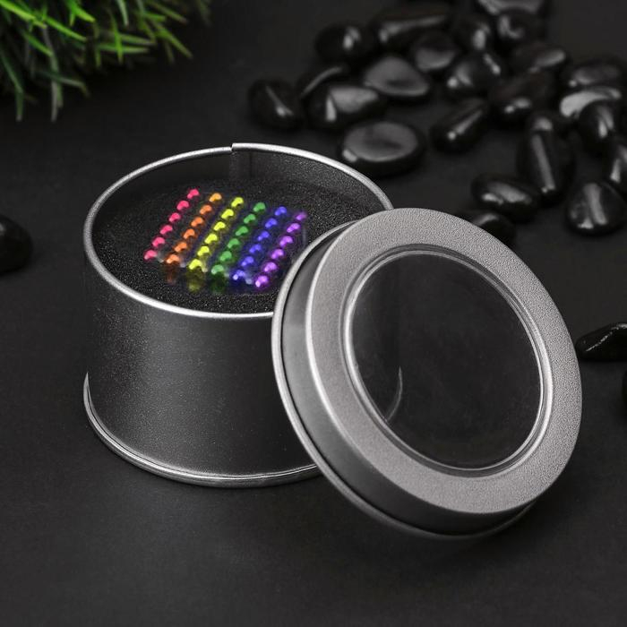 Антистресс магнит Антистресс магнит "Неокуб" 216 шариков d=0,5 см МИКС