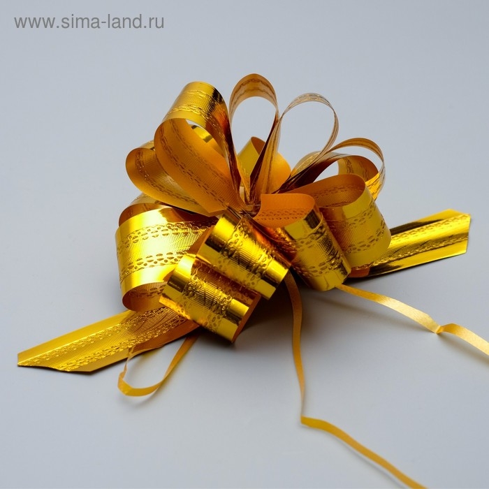 Бант-шар No3,2 полоса, золото Бант-шар No3,2 полоса, золото