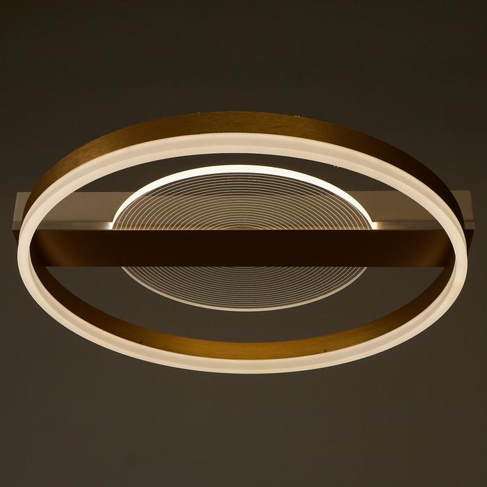 Люстра с ПДУ 1343/2 LED 100Вт 3000-6000К золото 52х50х9 см BayerLux