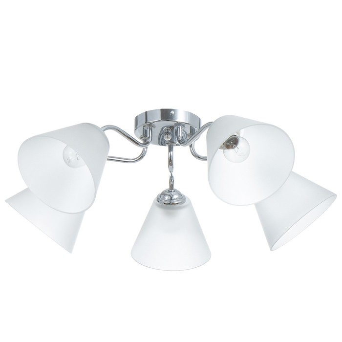 Люстра Люстра "Лорена" 5хЕ27 40Вт хром 55х55х36 см BayerLux