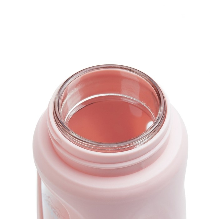 Бутылка для воды, 400 мл, 19.5 х 7 х 5.2 см, стеклянная, розовая Бутылка для воды, 400 мл, 19.5 х 7 х 5.2 см, стеклянная, розовая