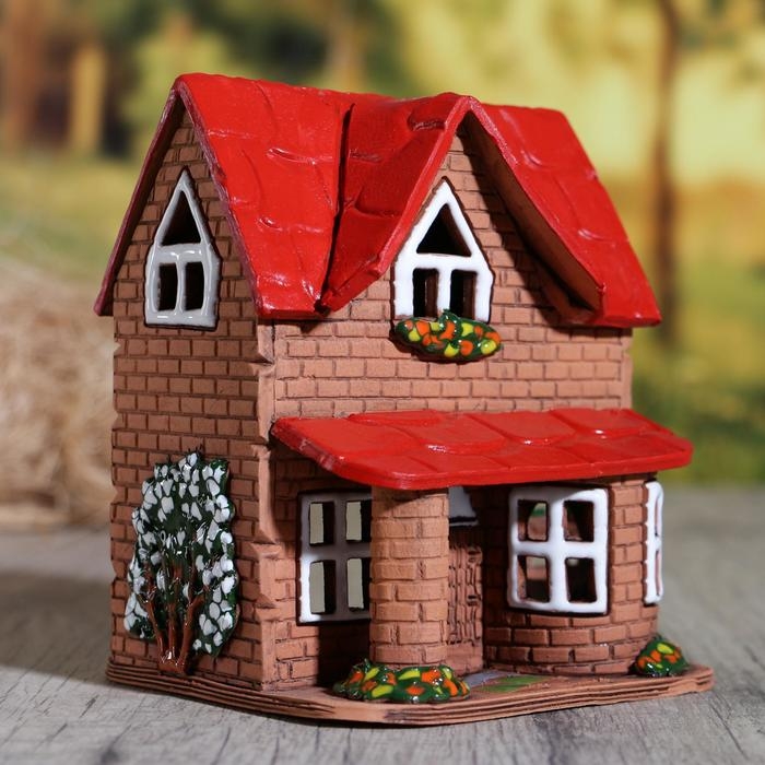 Аромалампа Домик «Причуда», 12 см, ручная работа, микс Аромалампа Домик «Причуда», 12 см, ручная работа, микс